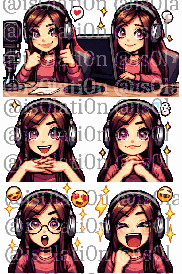 Gamer Girl Emote S1 product image (1)