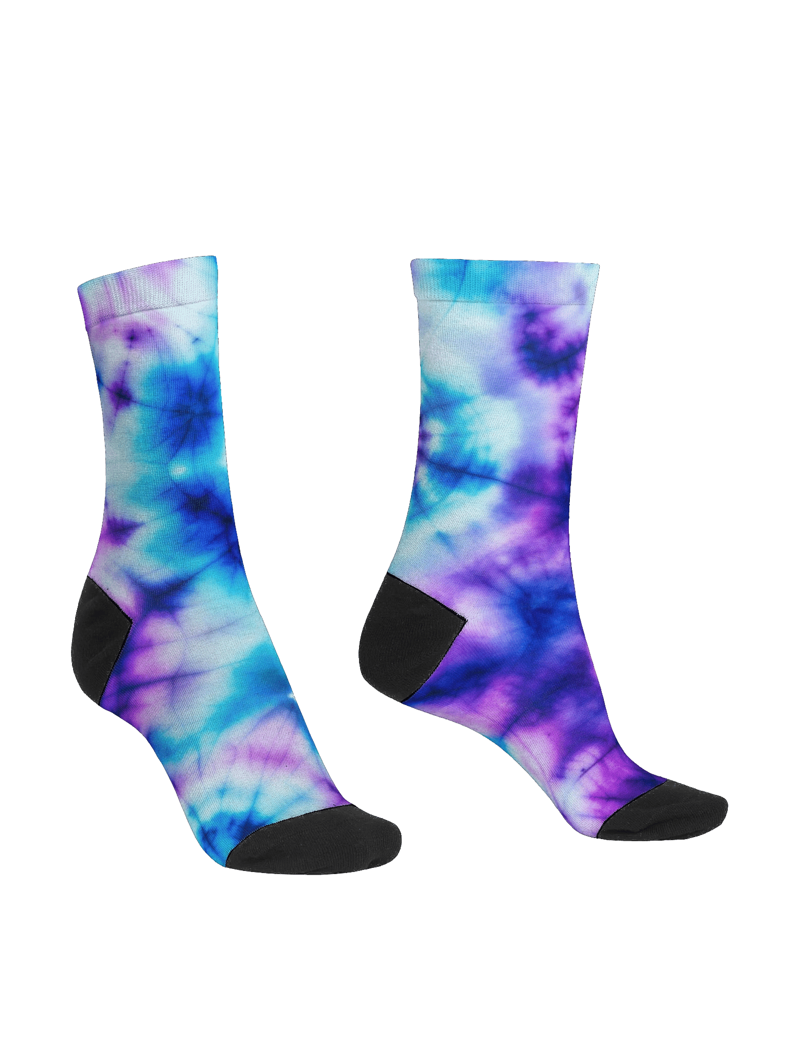 Blue Tie Dye Style EcoArt Crew: Premium Sustainable Socks product image (3)