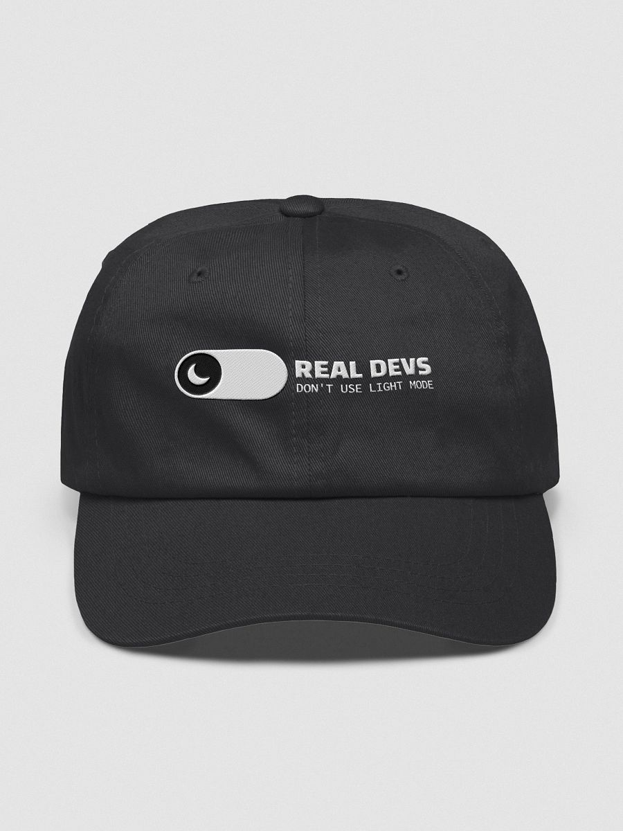 "Real devs don’t use light mode" Cap – Built for Code After Hours product image (7)