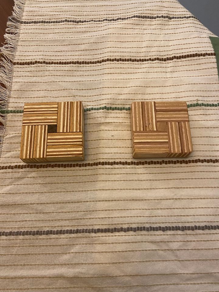 Birch Plywood Pattern Coasters product image (2)
