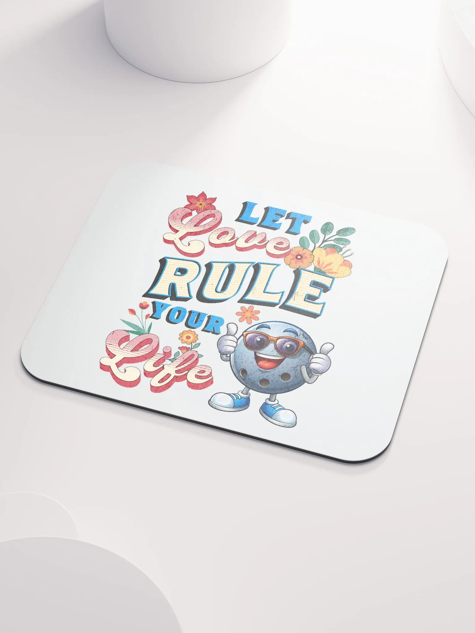 Let Love Rule Your Life Bowling Mouse Pad product image (3)