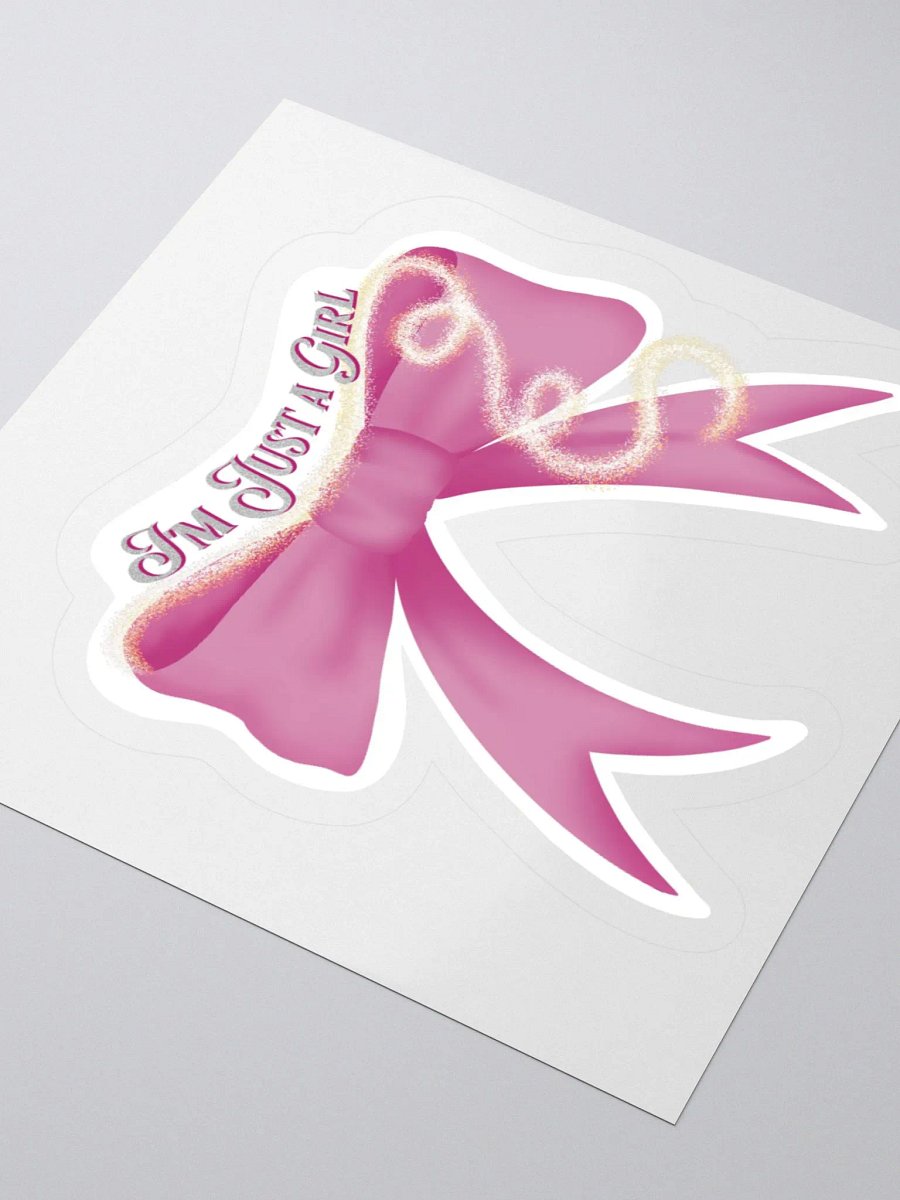 Glittery Bow Kiss Cut Sticker product image (6)