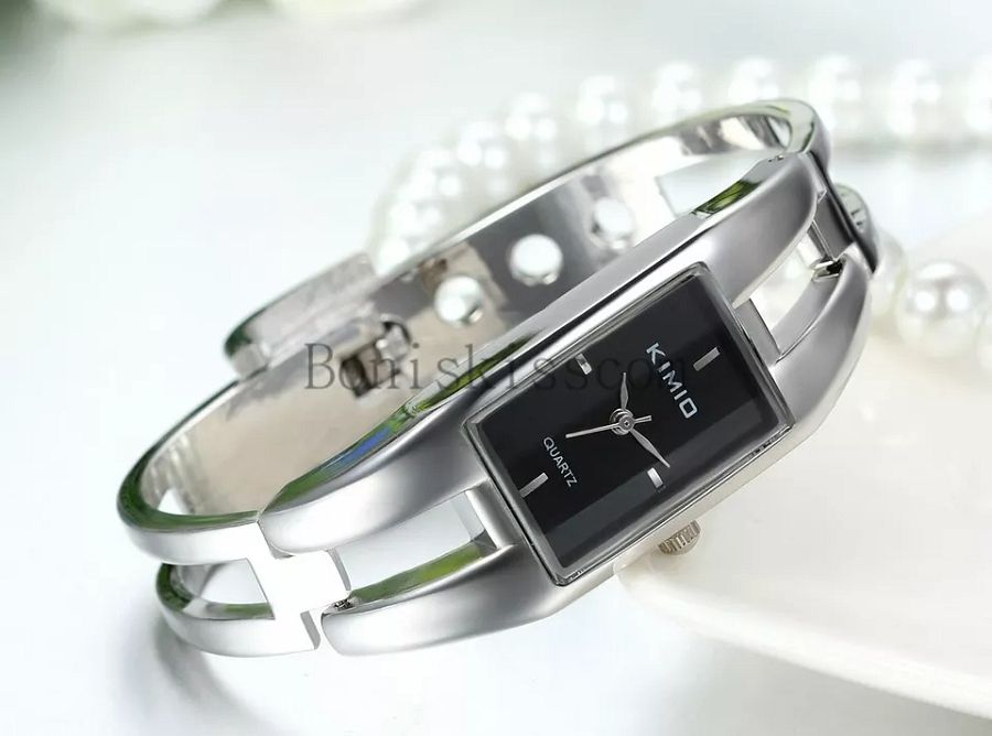 Fashion Lady Women Girl Rectangle Dial Quartz Analog Dress Business Wrist Watch product image (5)