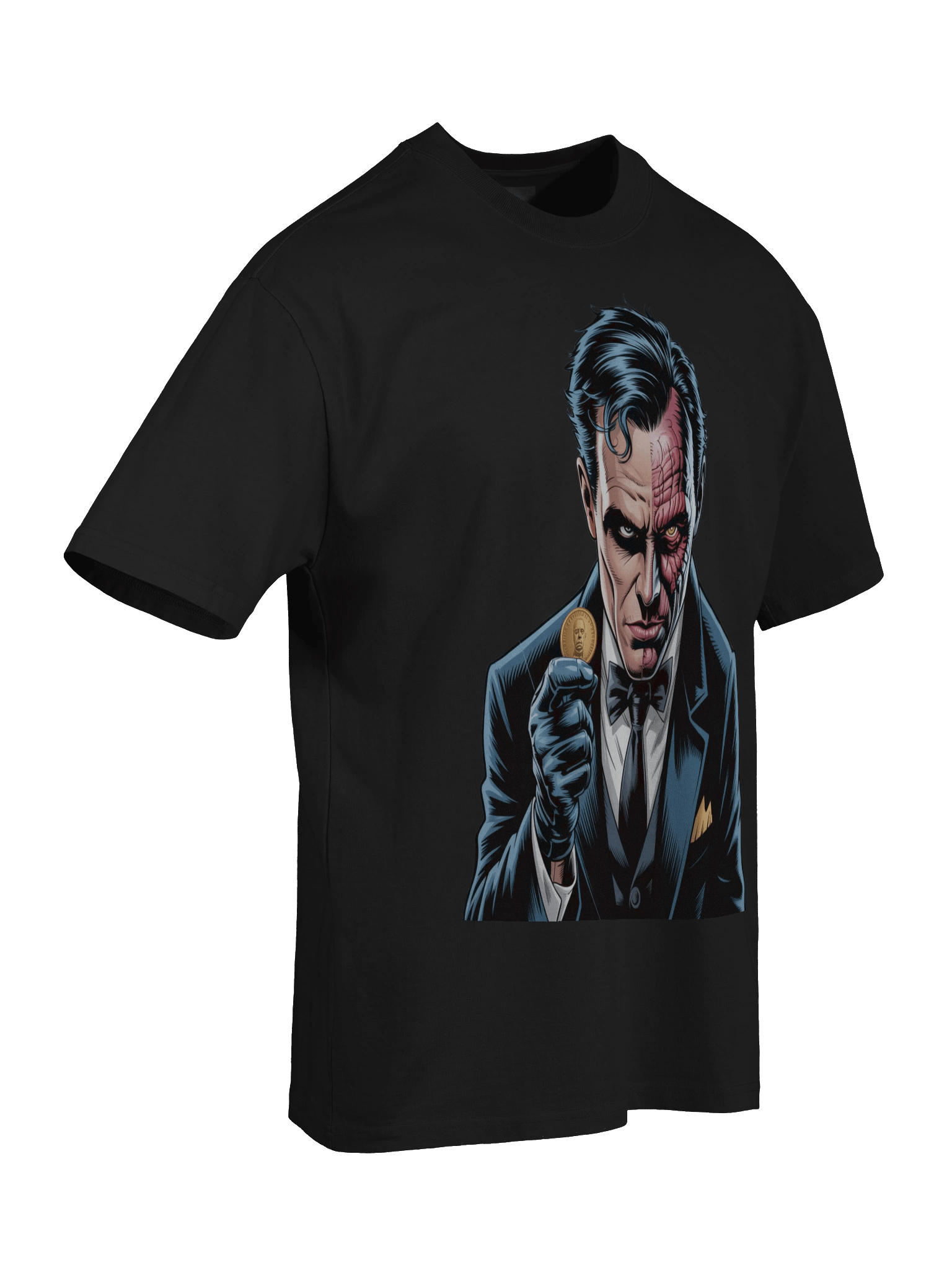 Two-Face Fortune's Flip Oversized Faded T-Shirt product image (8)