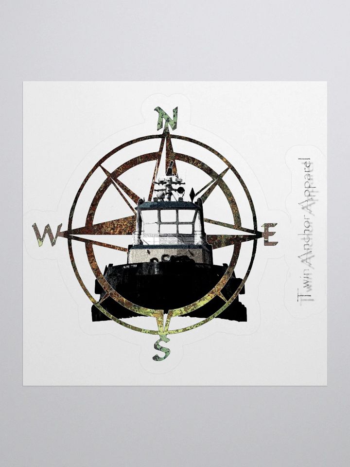 Compass Rose Pacific Titan Kiss Cut Stickers product image (4)