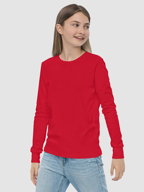 Photo showing Bella+Canvas Youth Long Sleeve T-Shirt