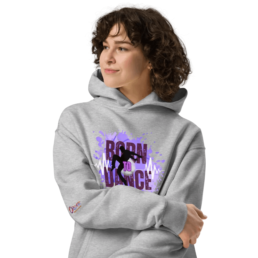 Born to Dance His Silhouette Unisex Oversized Hoodie product image (34)