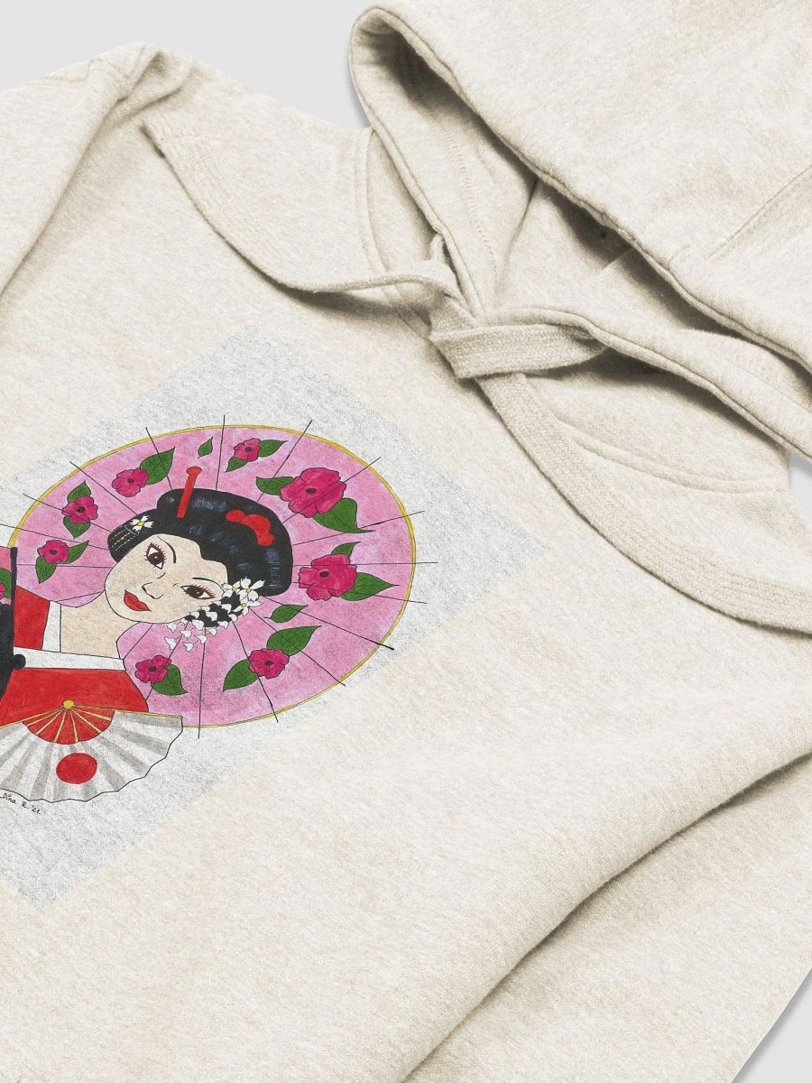 Japanese Geisha (art by Dina R.) acrylic painting - Hoodie product image (6)