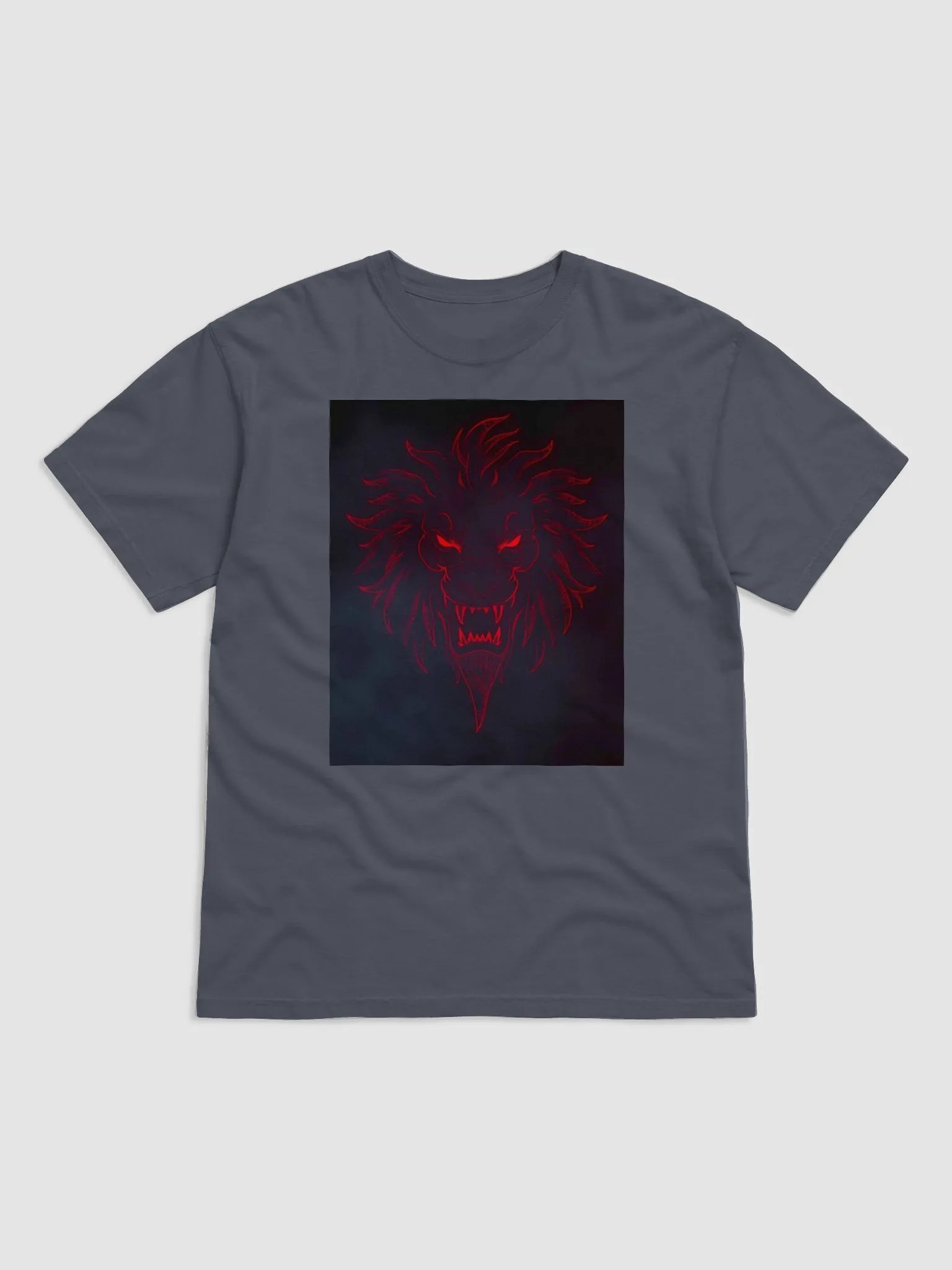 Lion's Roar Red Line Art T-Shirt product image (8)