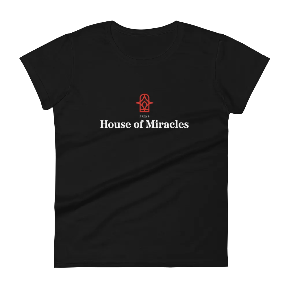 I am a House of Miracles | Fitted (Female) | White Print product image (10)