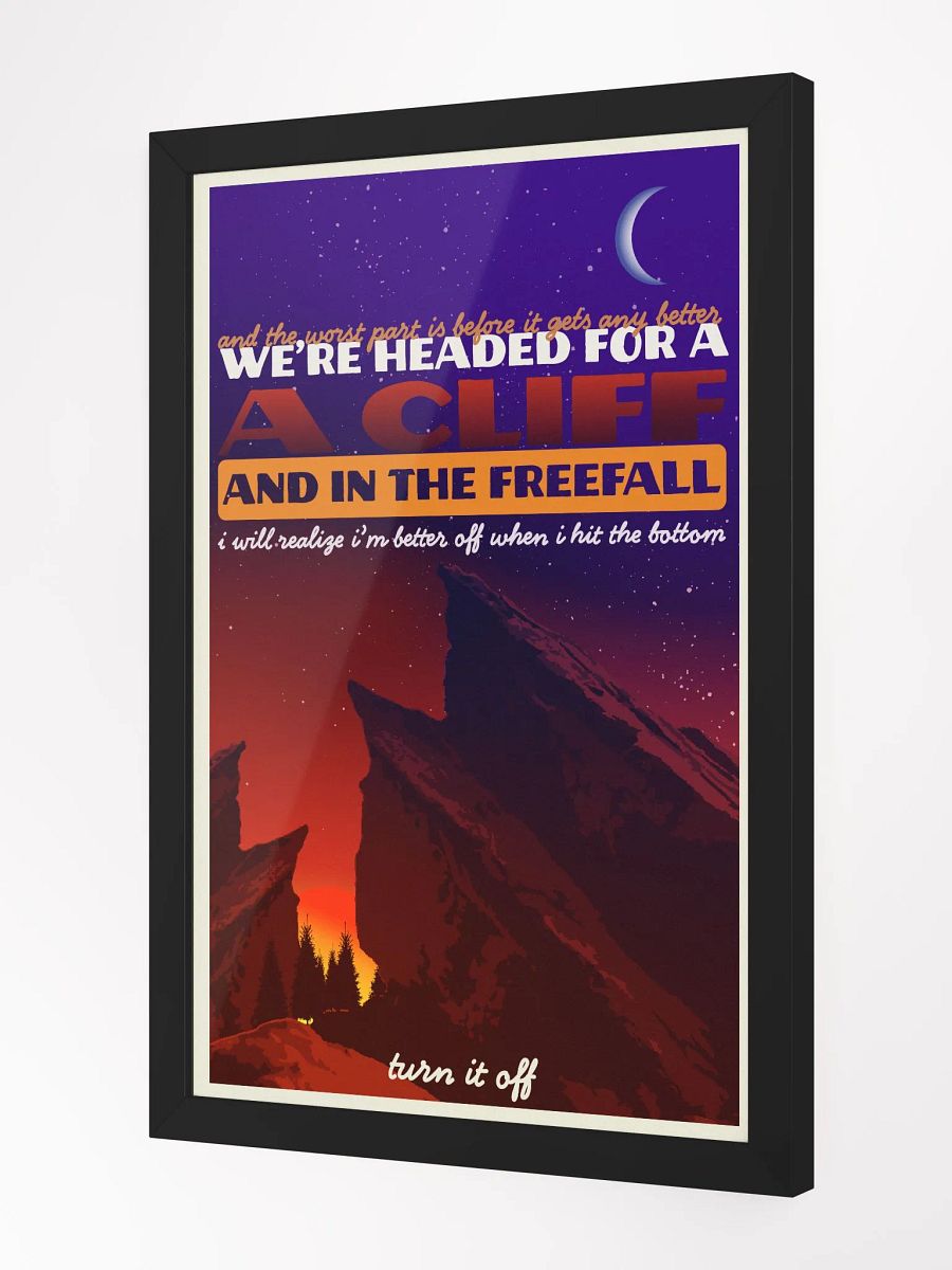 in the freefall - framed print product image (4)