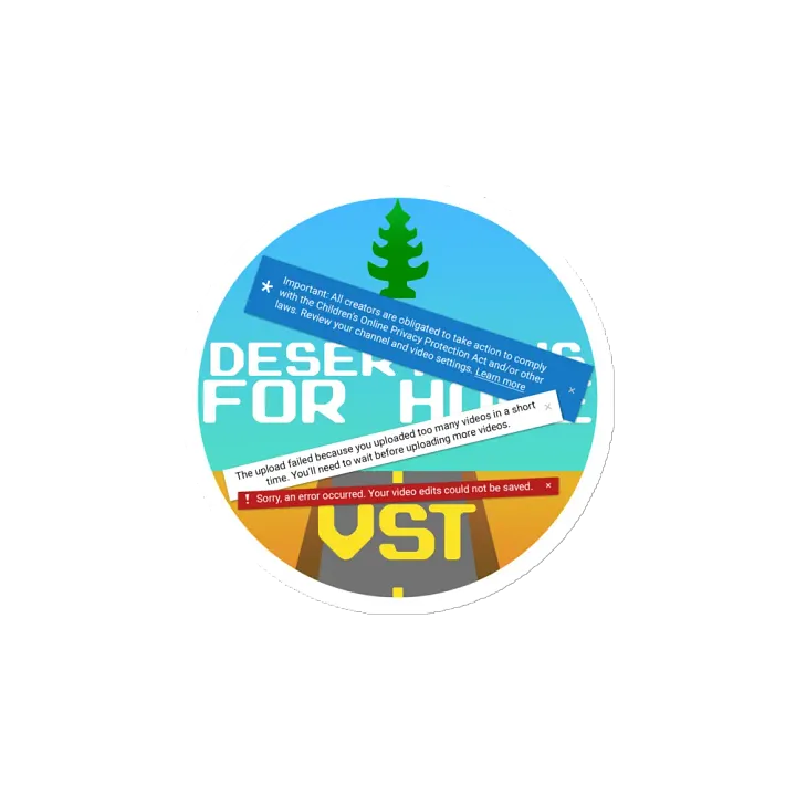 VST Inside Joke Magnet - YouTube Errors product image (2)