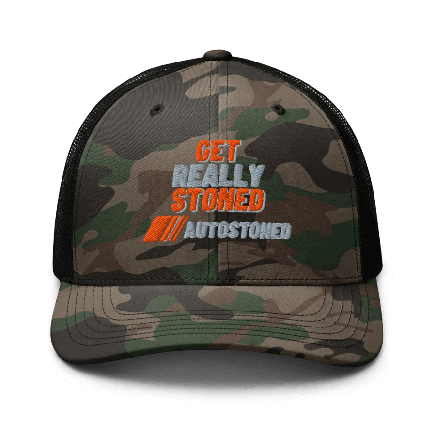 AutoStoned Camo Trucker Hat product image (1)
