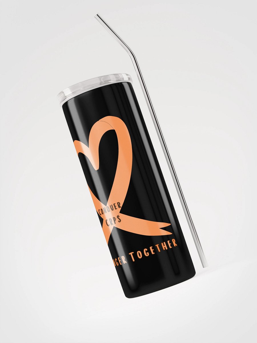 OFFICIAL Conquer CRPS Awareness Ribbon Heart Stainless Steel Tumbler product image (3)