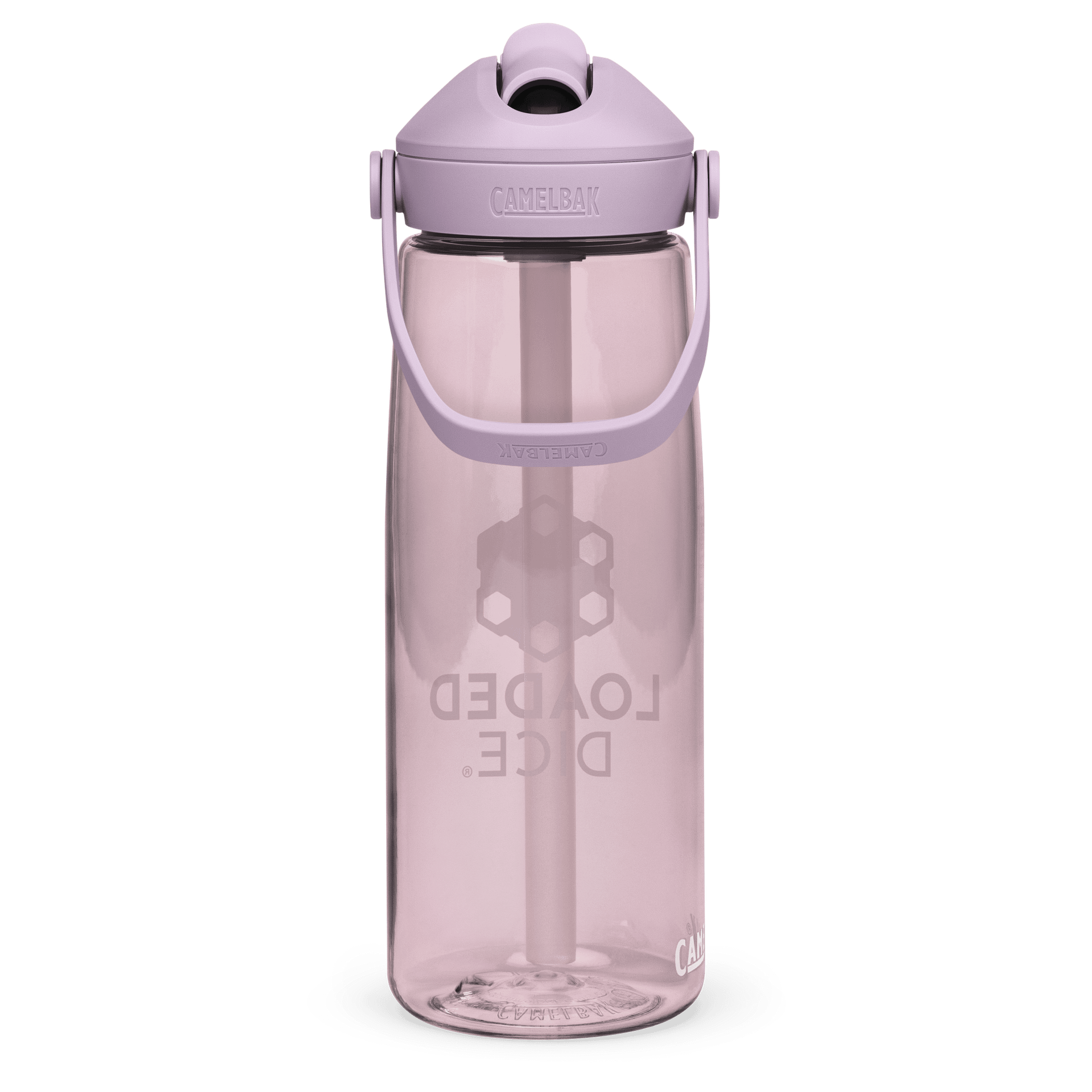 Loaded Dice Graphic Water Bottle Pink product image (4)