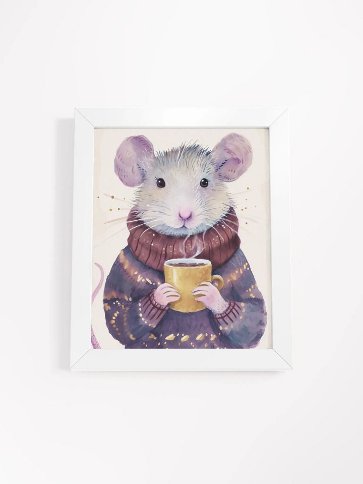 Cozy Mouse Framed Matte Poster product image (1)