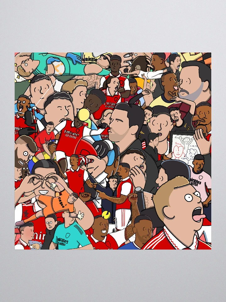 Poorly Drawn Arsenal on a sticker product image (1)