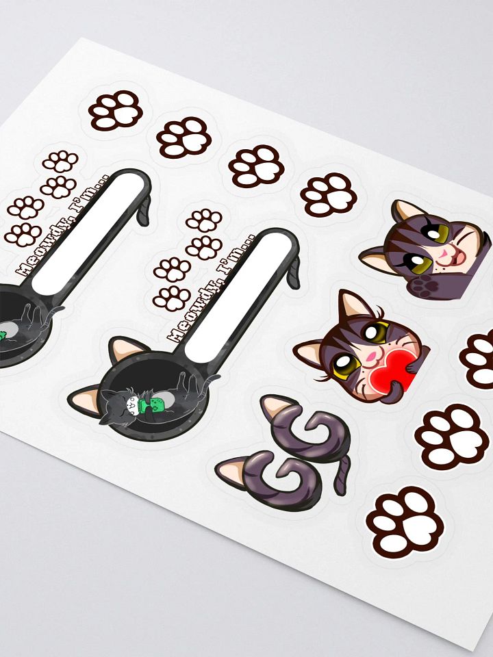 Black Kitty Gaming Stickers product image (2)