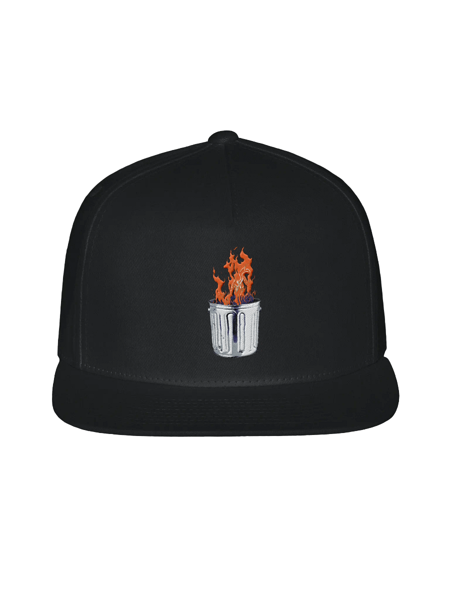Inferno Metal Trash Can Snapback Cap product image (2)