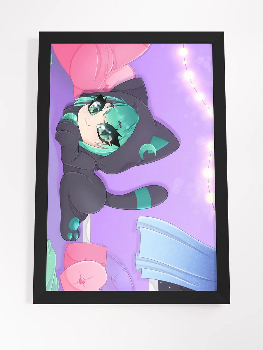 Sleepy Eepy Kitty Mintzey Poster (Framed) product image (4)