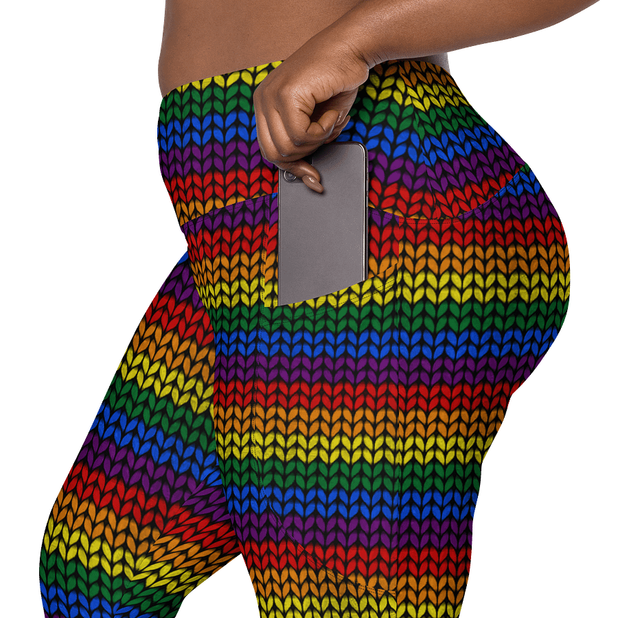 Rainbow Fnit Leggings with Pockets product image (8)
