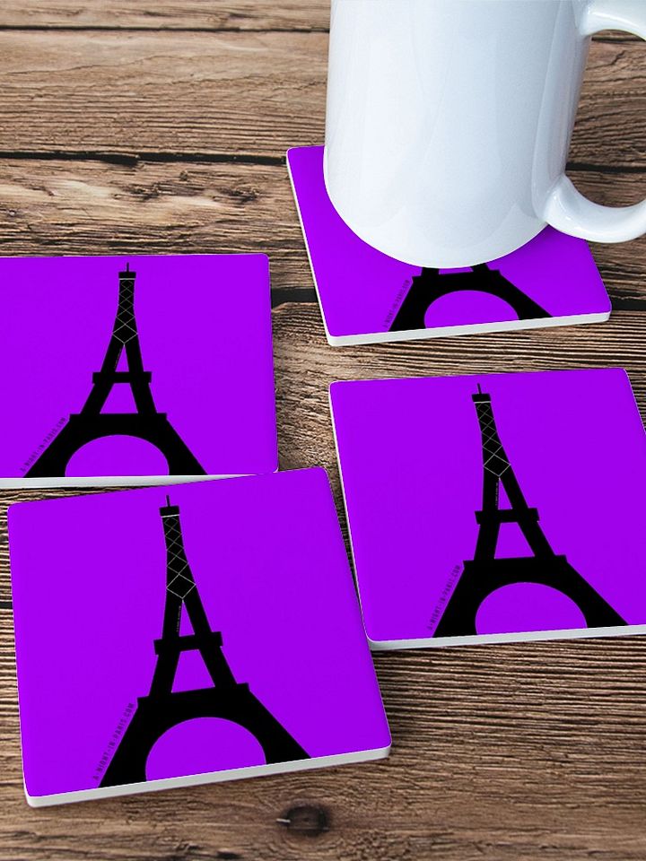 Eiffel Paris Coaster Purple (Qty 1) product image (1)