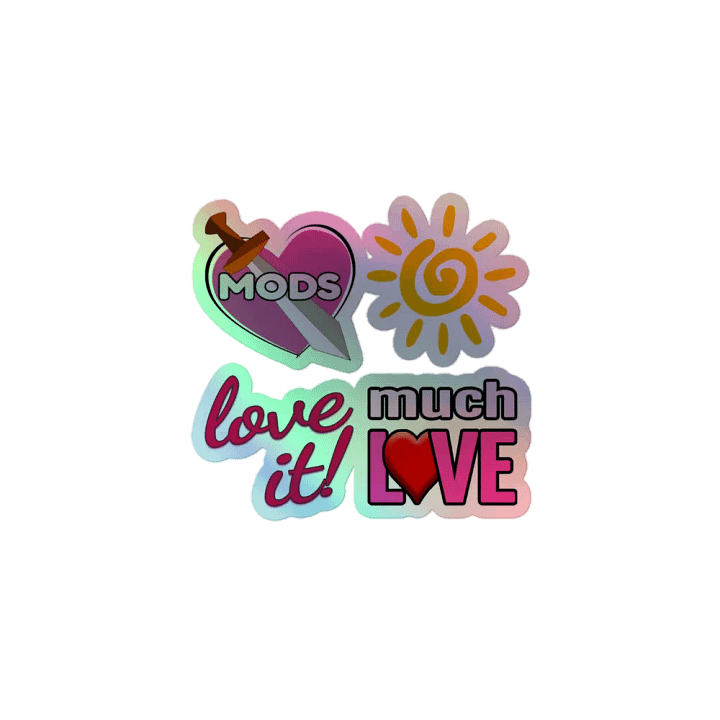Enthusiastic LanaDj Holographic Sticker Sheet product image (1)