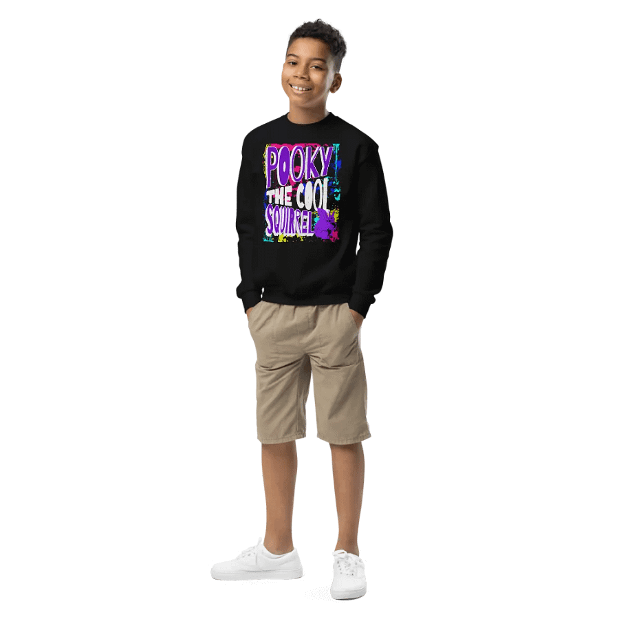 Pooky the Cool Squirrel Youth Sweatshirt product image (1)