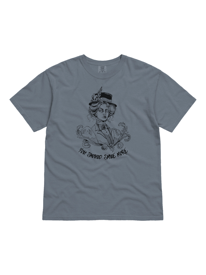 "SMILE MORE" Comfort Color T-Shirt (Design #2) product image (1)