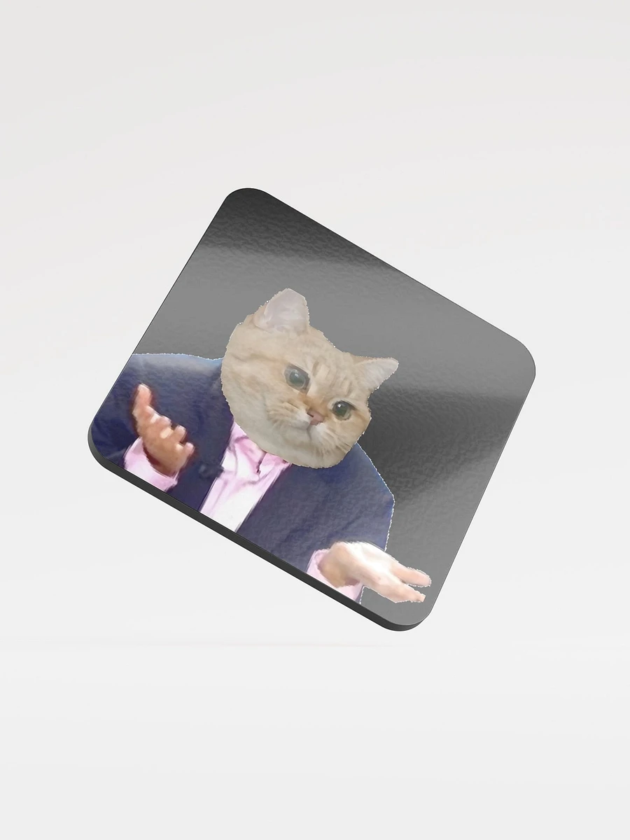 Glossed Cork Coaster: Meme Cats 2 product image (1)