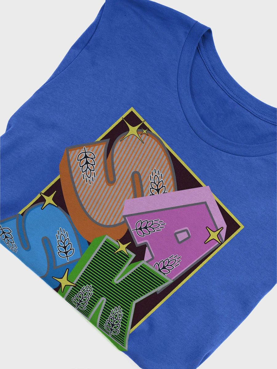 Sask Saskatchewan Block Letter Kaleidoscope T-Shirt product image (56)