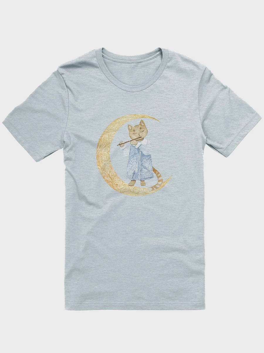 Flute Cat in the Moon T-Shirt product image (12)