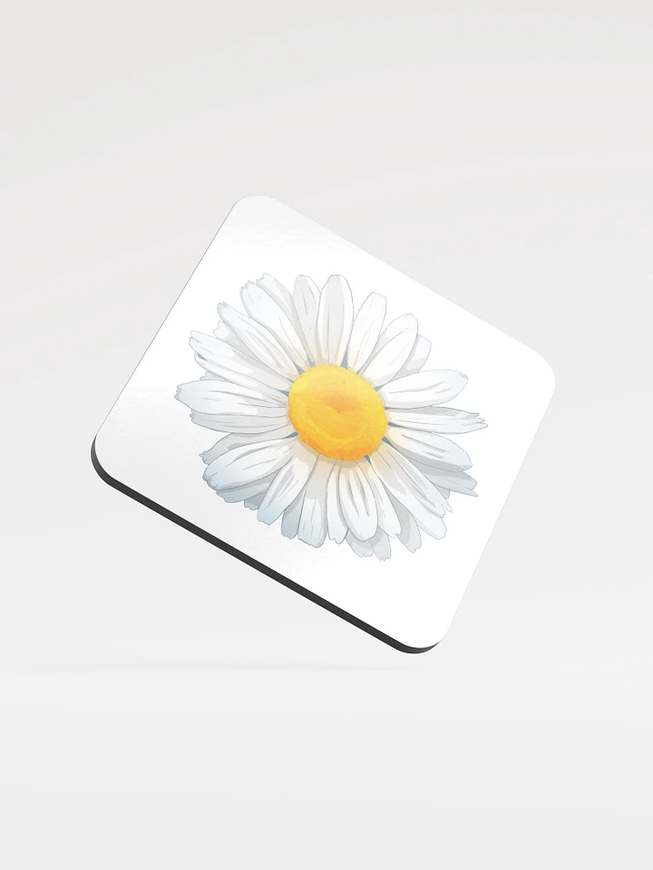 daisy glossed cork coasters product image (1)