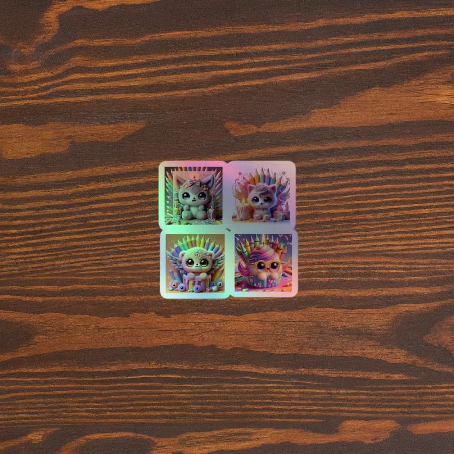 Magical Kittens Holographic Sticker Sheet product image (5)