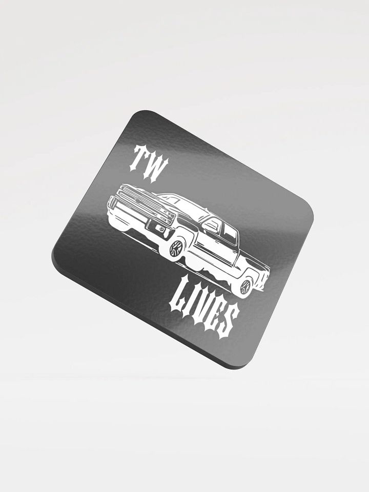 Retro Truck Lives Glossed Coaster product image (1)
