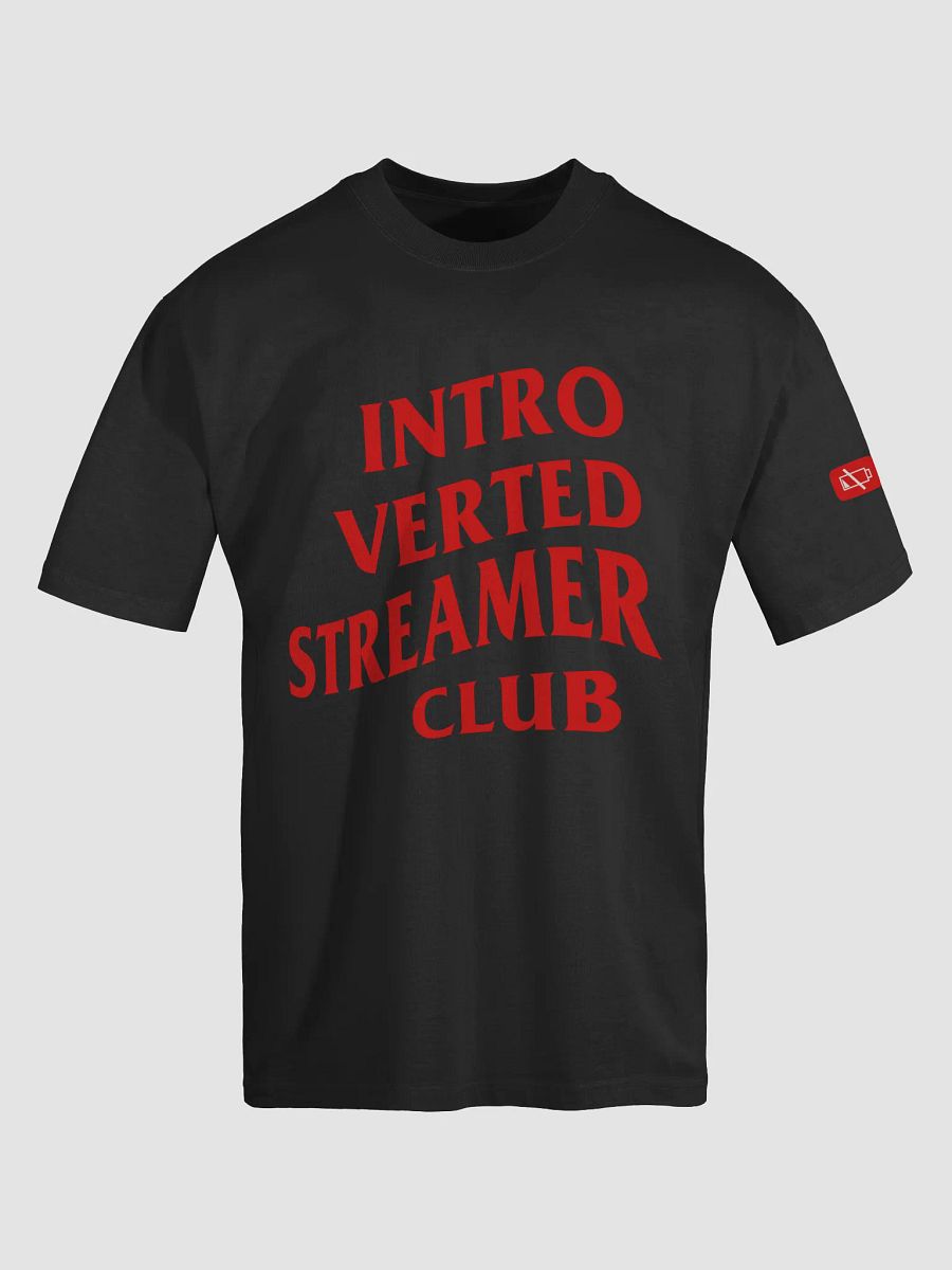 Introverted Streamer Club "Team Red" Oversized Tee product image (9)