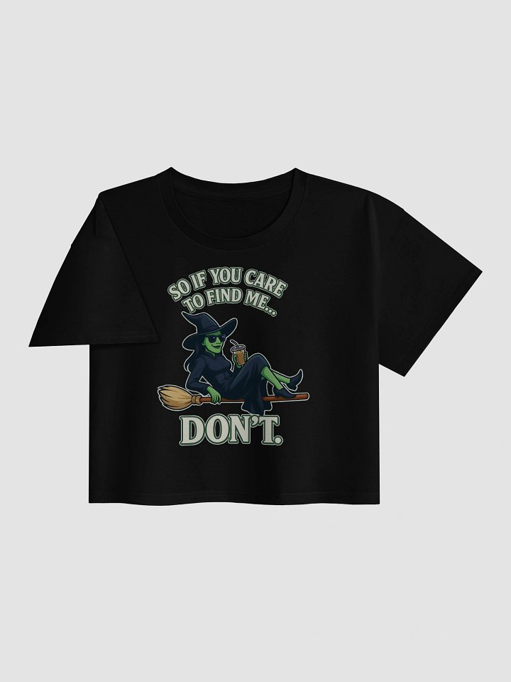 Wicked Chill Witch Vibes Crop Top – AS Colour Women’s Premium Fit – Wicked Broadway Aesthetic – Gift for Broadway Fans product image (2)