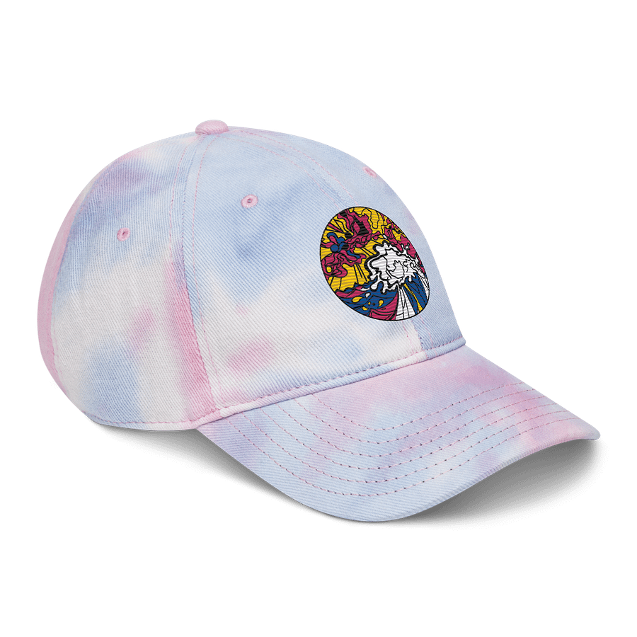 Swirling Spectrum Tie-Dye Dad Hat - Wave at Sunset product image (2)