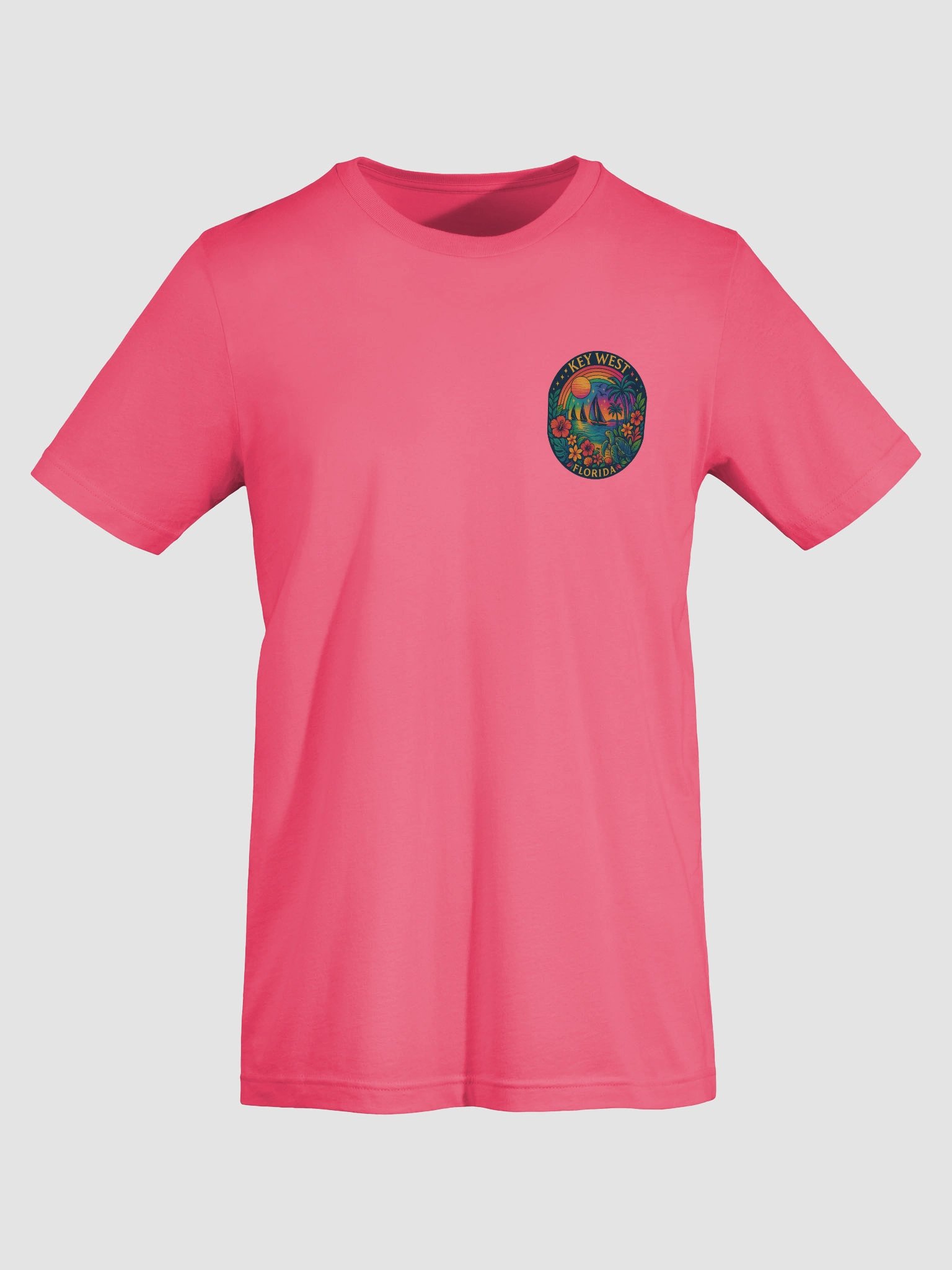 Key West Tropical T-Shirt Ultra Soft Tee with Ocean Scene product image (7)