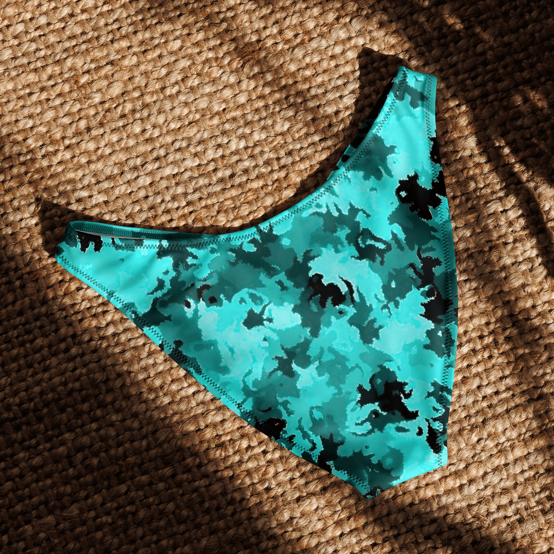 Teal Camo V-Cut Bikini Bottoms product image (5)