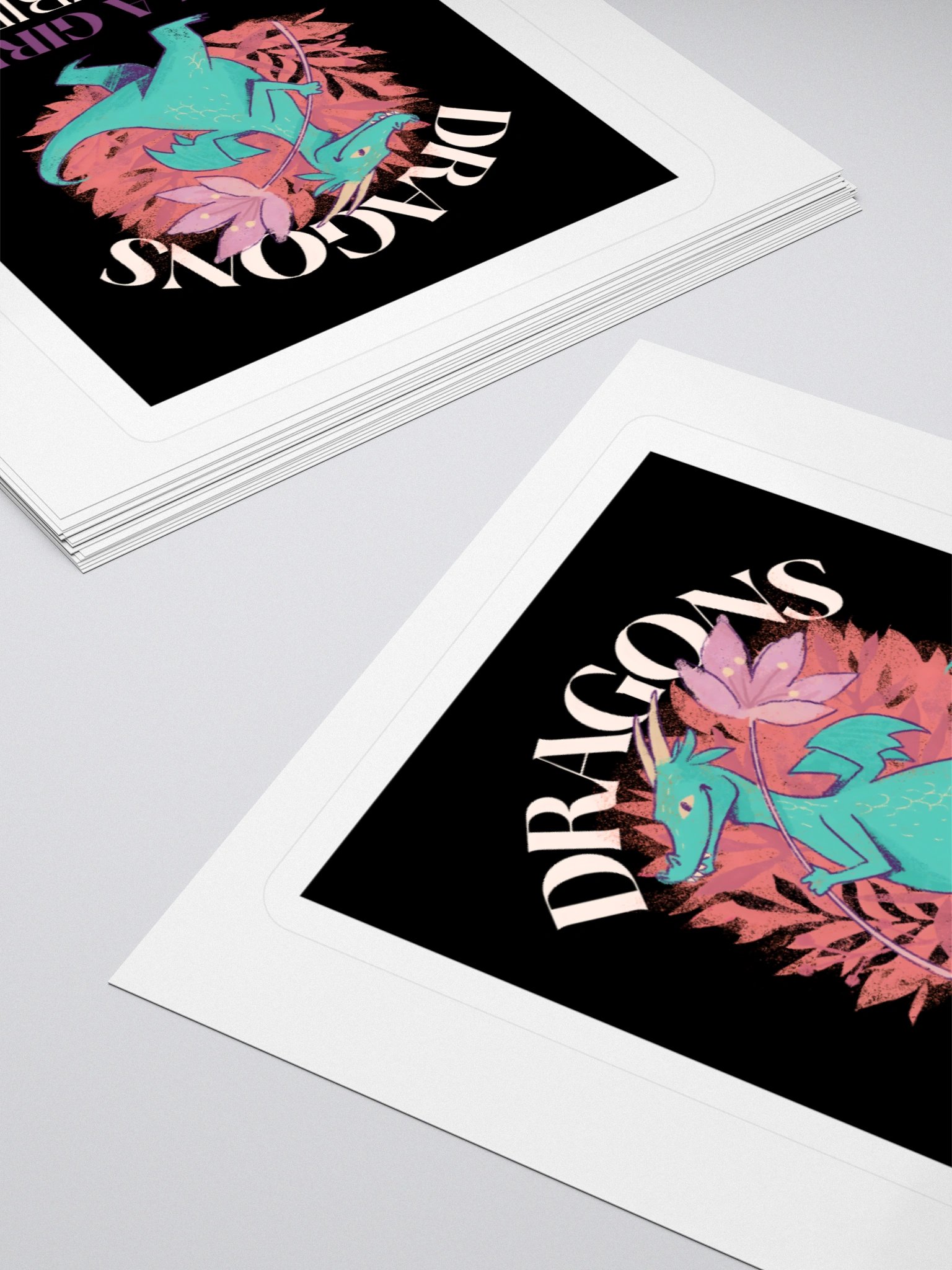 Dragons Are A Girl's Best Friend Dragon Girl Woman Friendship Sticker product image (11)