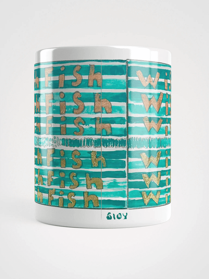 Wish Fish White Glossy Mug product image (2)