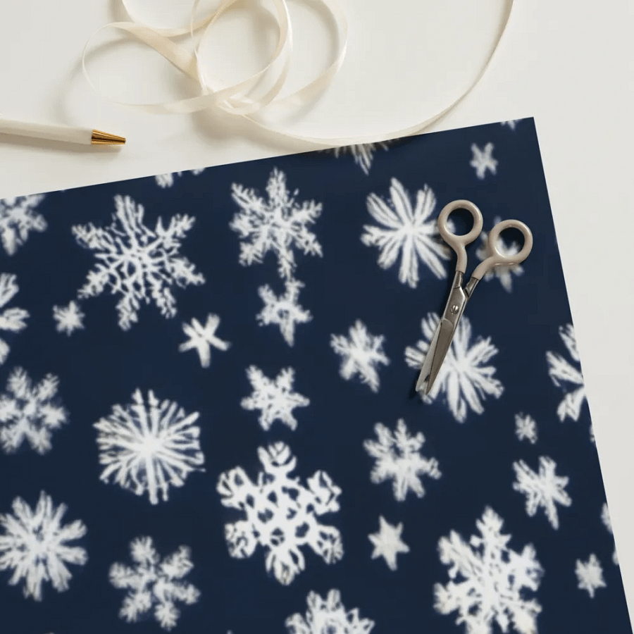 Snowflake Symphony Wrapping Paper Set product image (11)