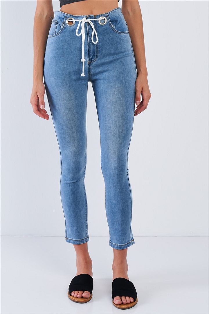 Front tie jeans product image (1)