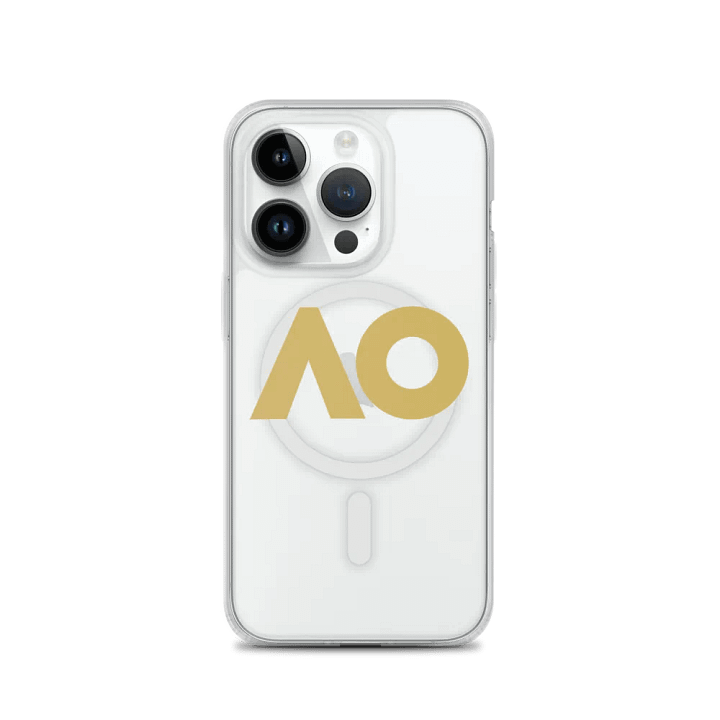 Golden AO Typography iPhone® Case product image (3)