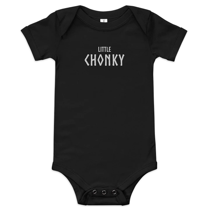 Little CHONKY - Baby One Piece White Embroidery product image (1)