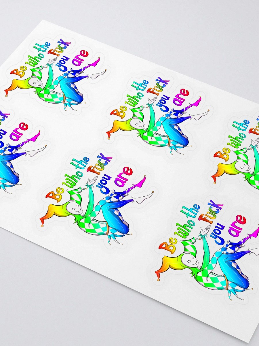 Pride Rainbow Jester Sticker Sheet product image (3)