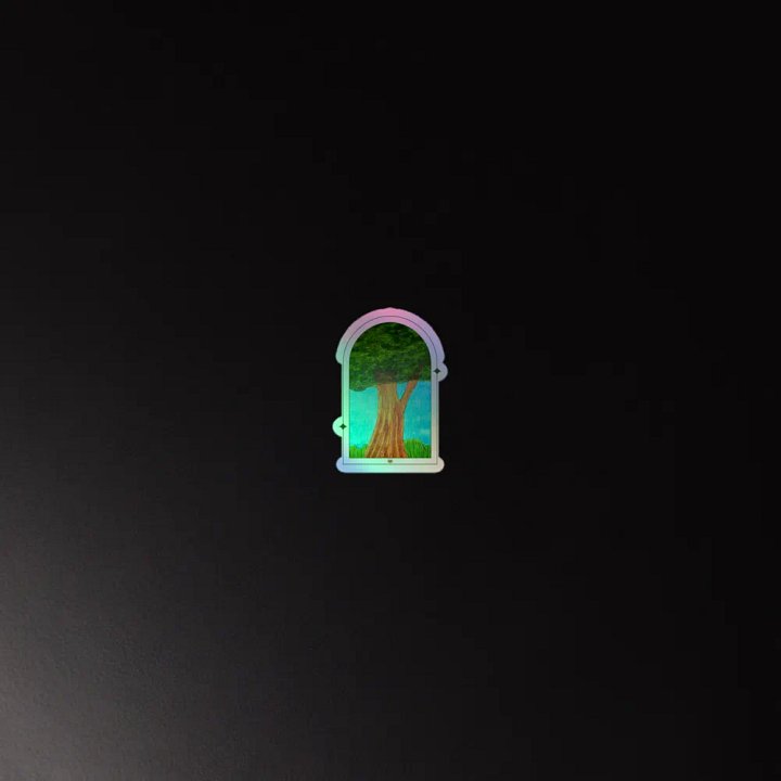 Holographic Serene Tree Sticker Sheet product image (4)