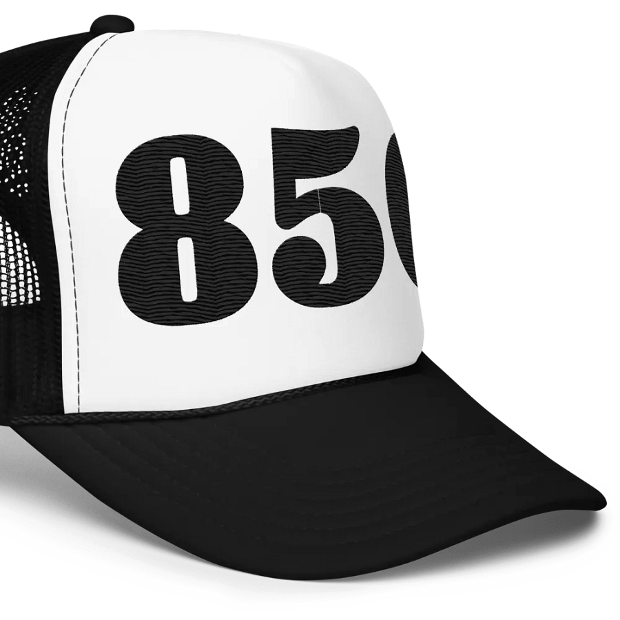 850 Emerald Coast - 3D Puff Embroidered Trucker Hat product image (6)