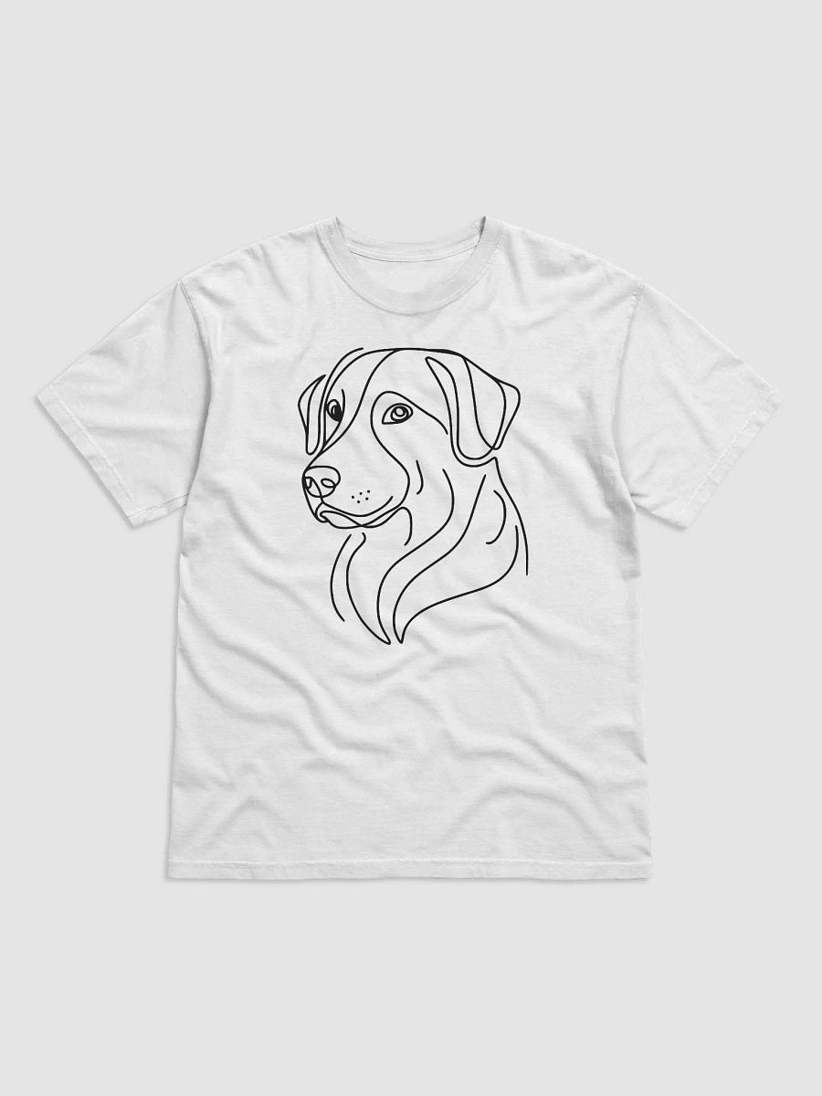Dog Line Drawing Heavyweight T-Shirt product image (26)